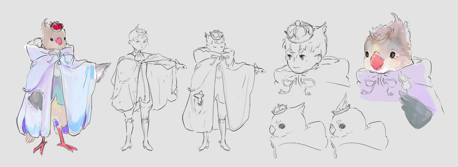 Elotte's concept art: He was originally human!