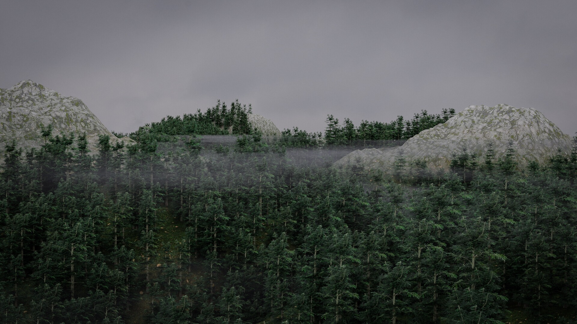 Artstation Pine Forest Lee Hudson