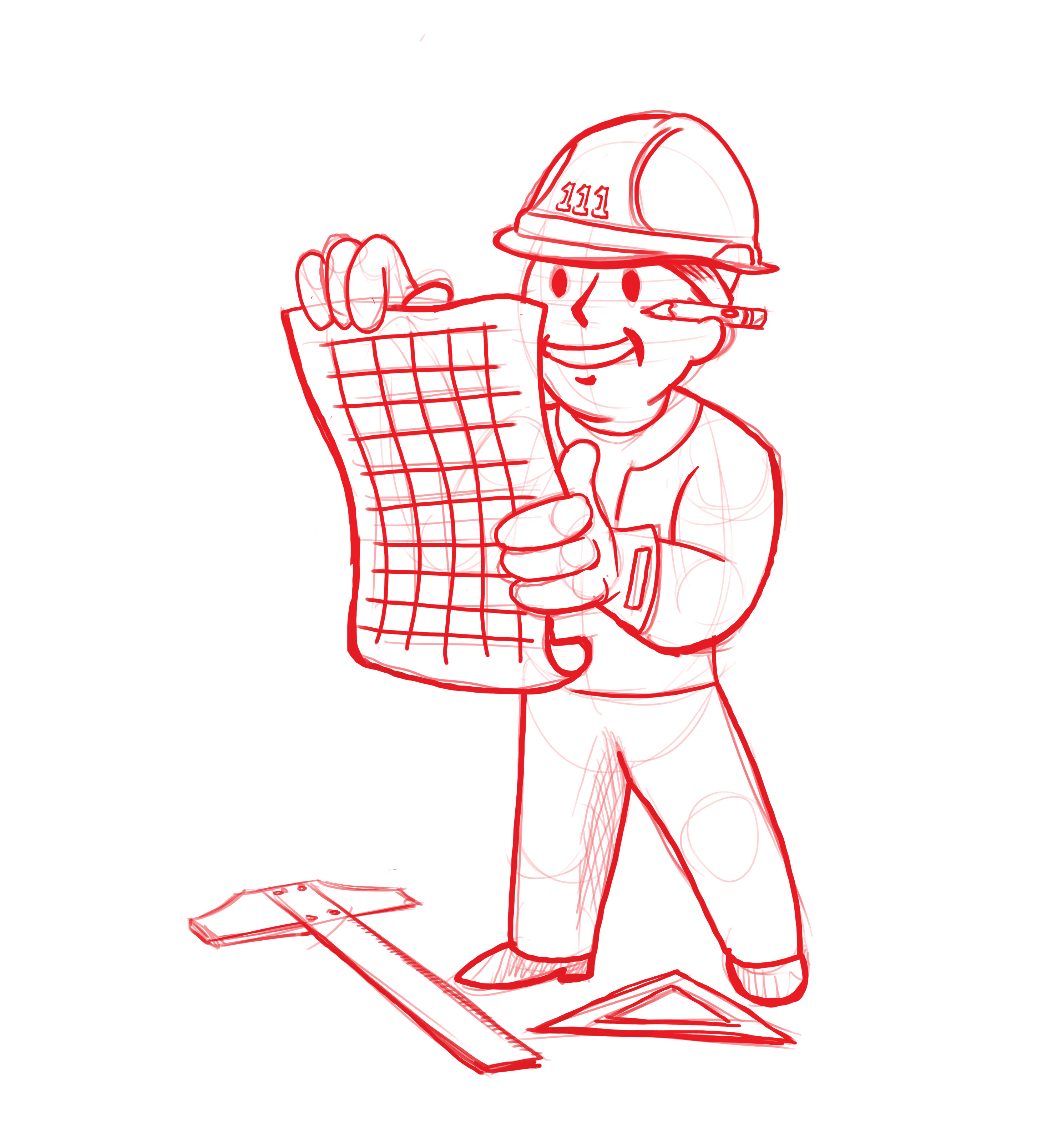 Pipboy construction sketch