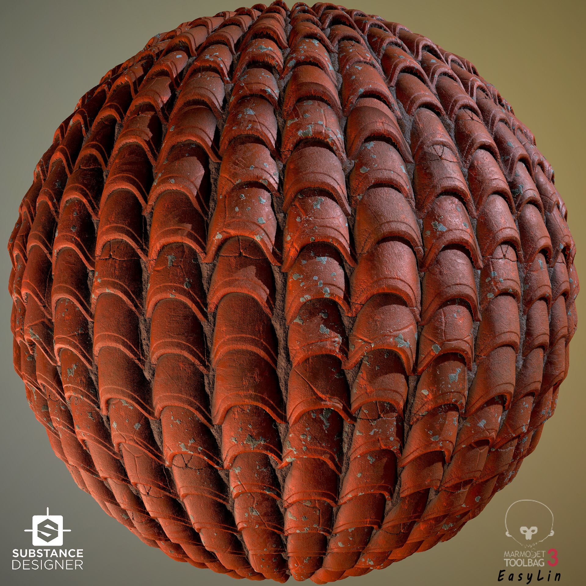 ArtStation - Roof Tiles In Substance Designer