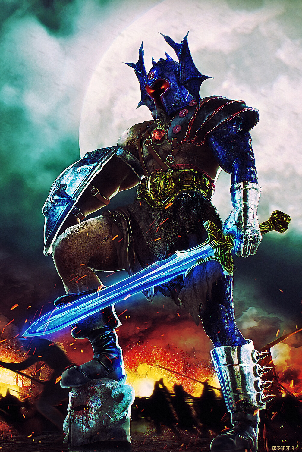 ArtStation Warduke Evil Fighter, Matthew Kresge