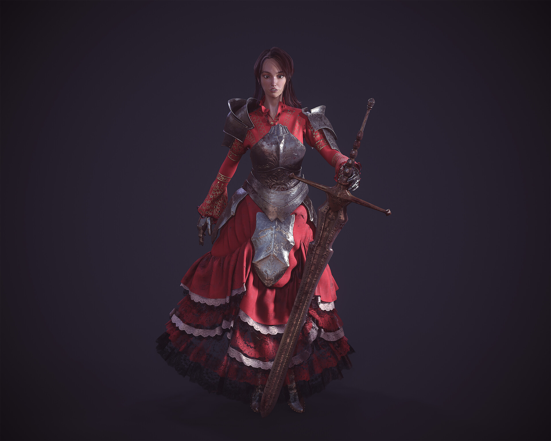 ArtStation - Female Medieval Armor