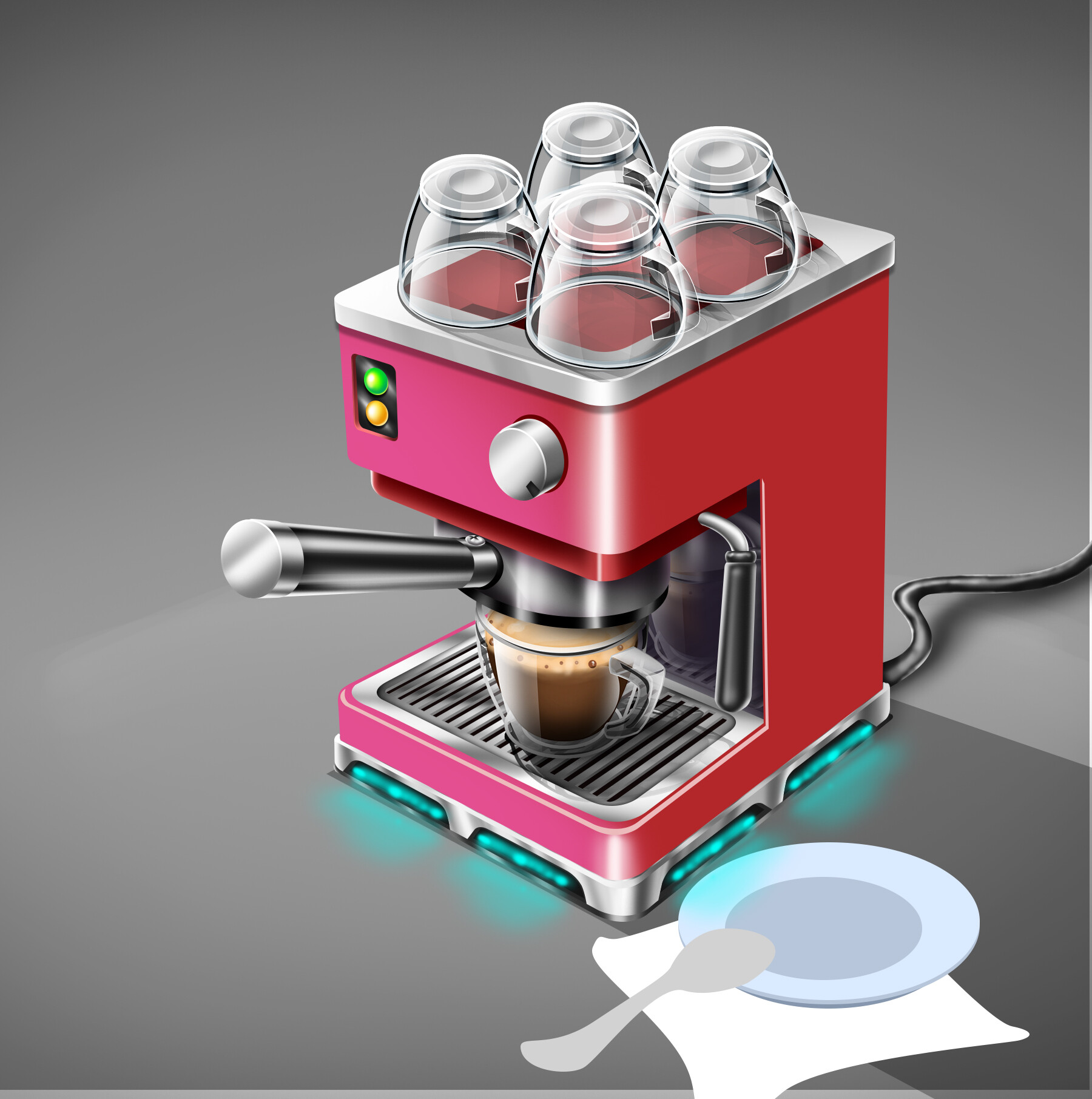 ArtStation - KitchenAid Coffee Collection ( Espresso Machine and