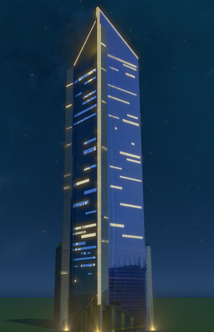 Artstation Gt Tower Game 3d Model For Cities Skylines Ric John
