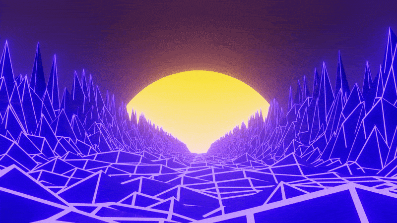 Artstation 80 S Style Animation Loop Alexander Streng