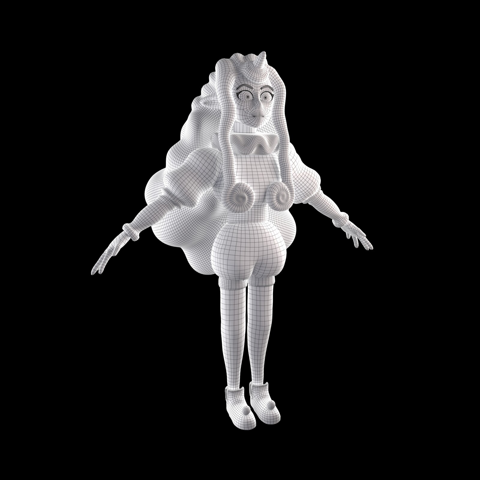 Retopo Wireframe view