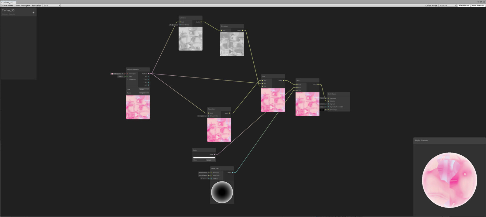 Shader graph from Unity