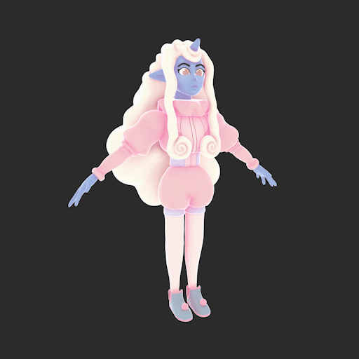 Gif Turnaround of low res with textures