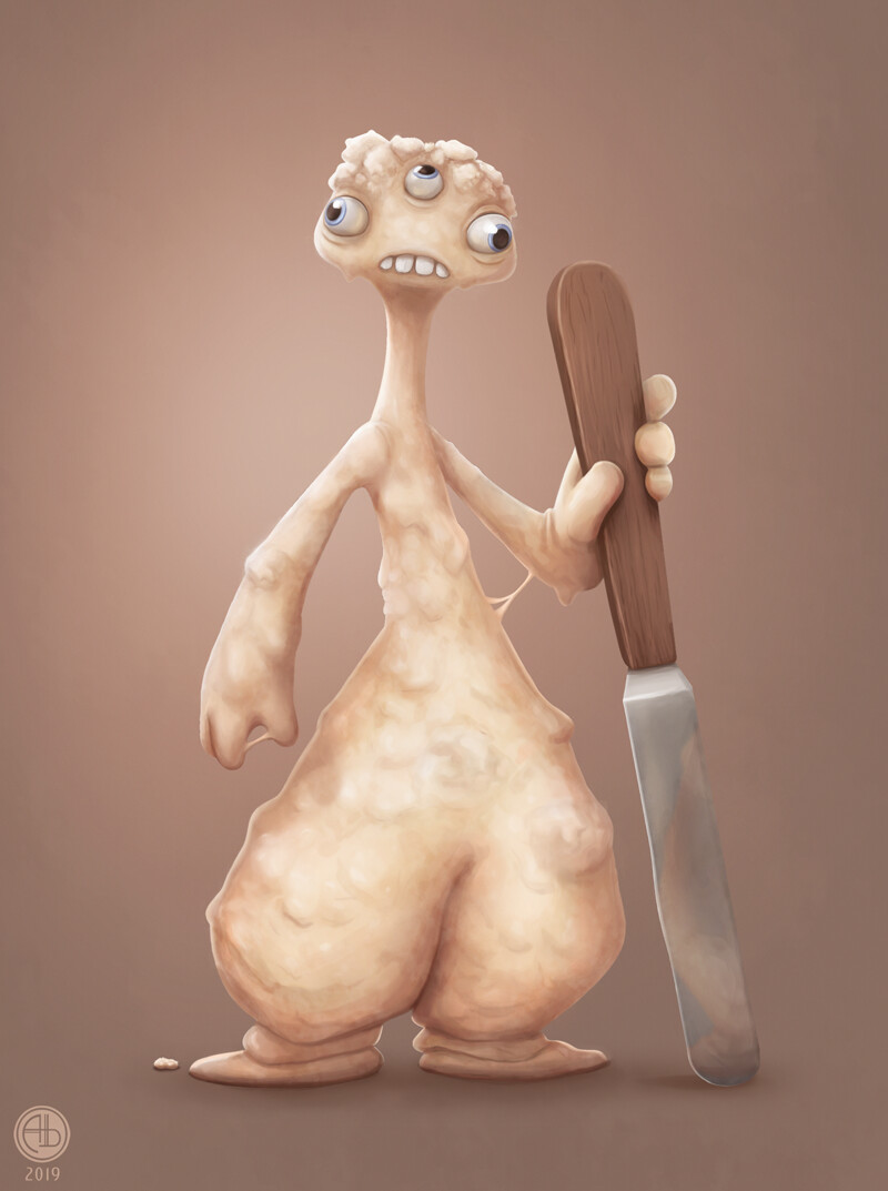 Prompt: create a monster based off your least favourite food