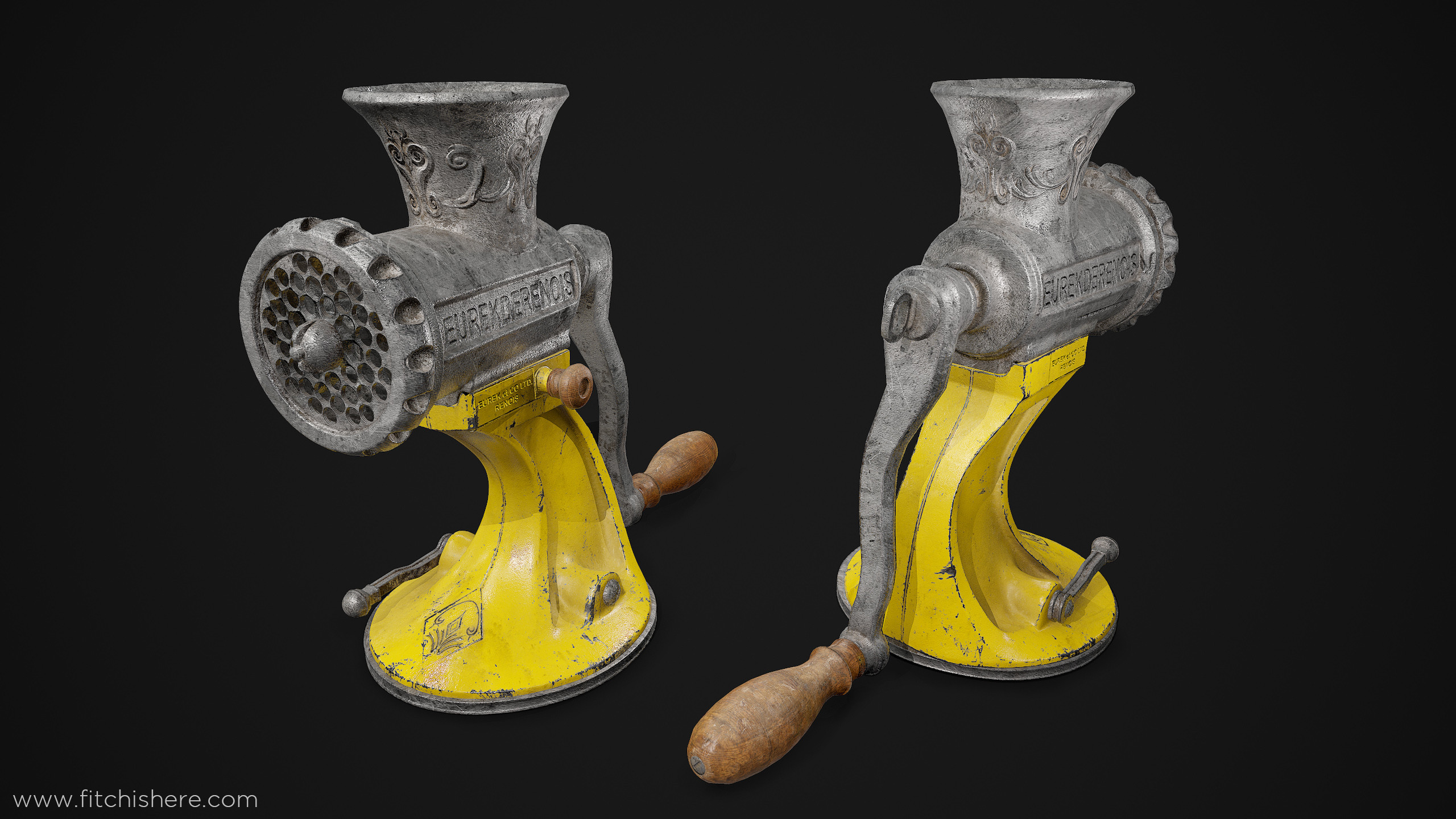 Alternative colors and materials. Steel variant.