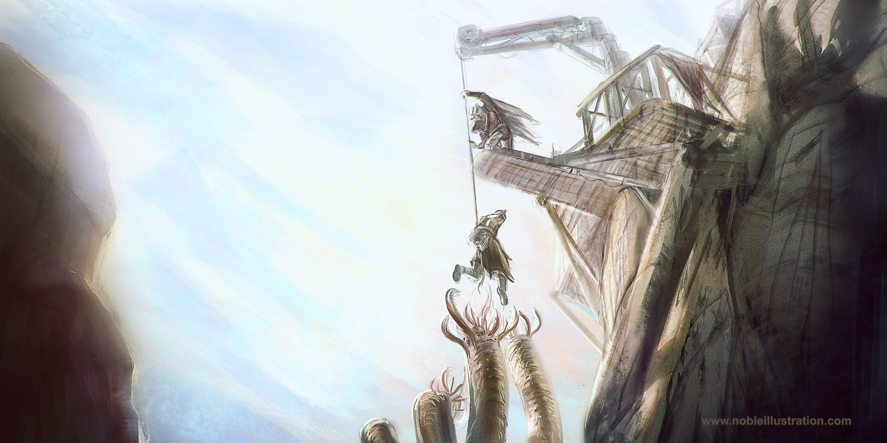 Artstation Sci Fi Keyframe Exporations Stephen Noble