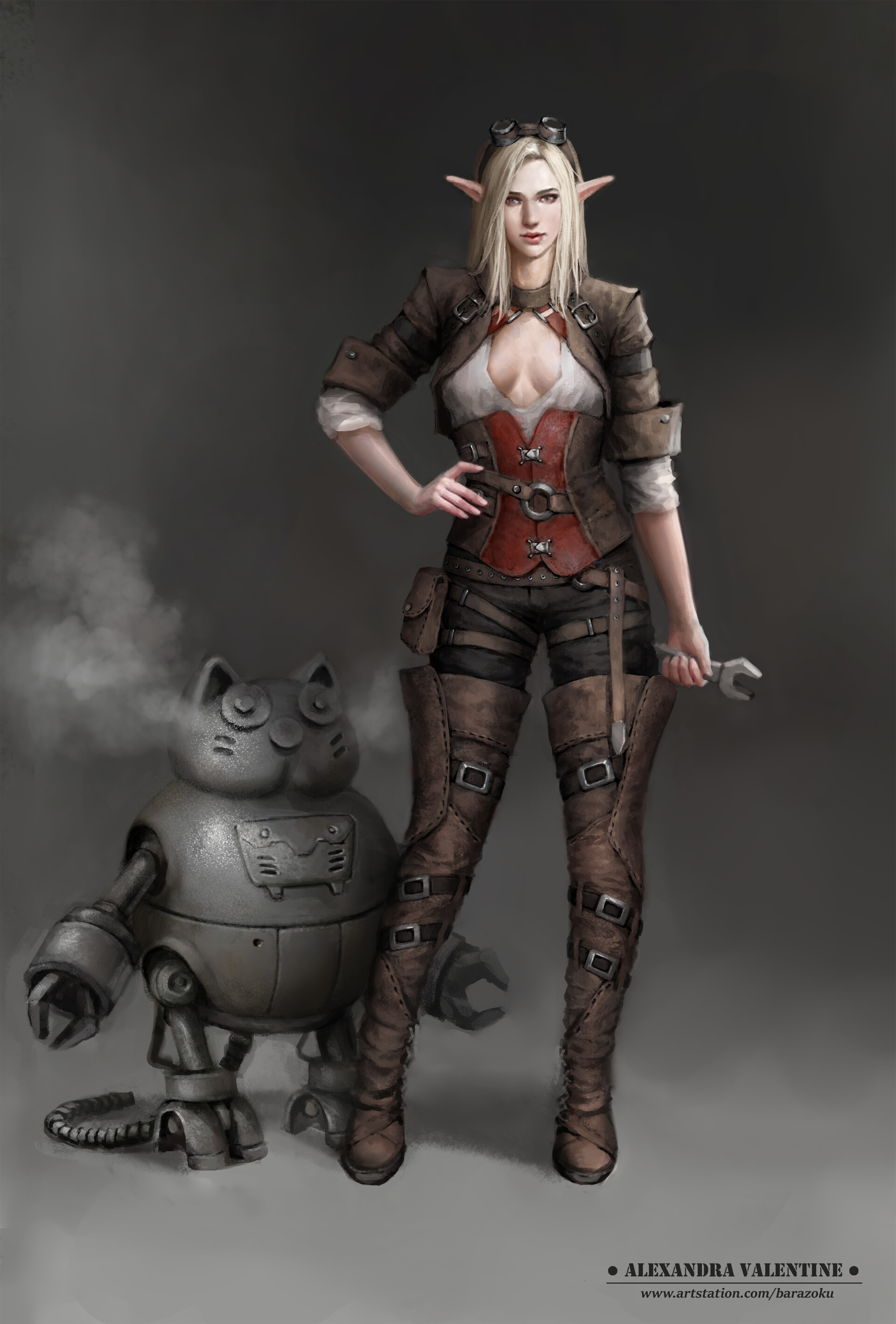 Artstation Elf Mechanic Kotobot2 0h Barazoku Èèæart Female mechanic starts her own mechanic institute to empower black women. artstation elf mechanic kotobot2 0h