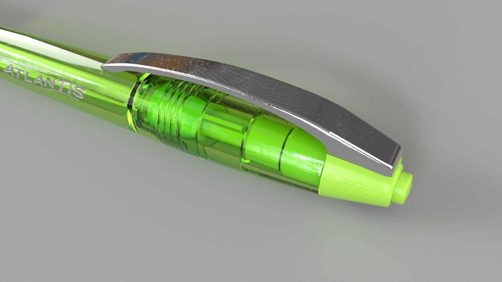 BIC Pen, Assembled Textured, Closeup