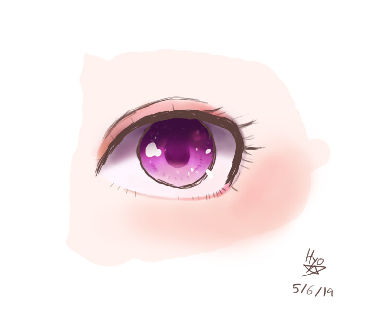 ArtStation - Anime eyes practice