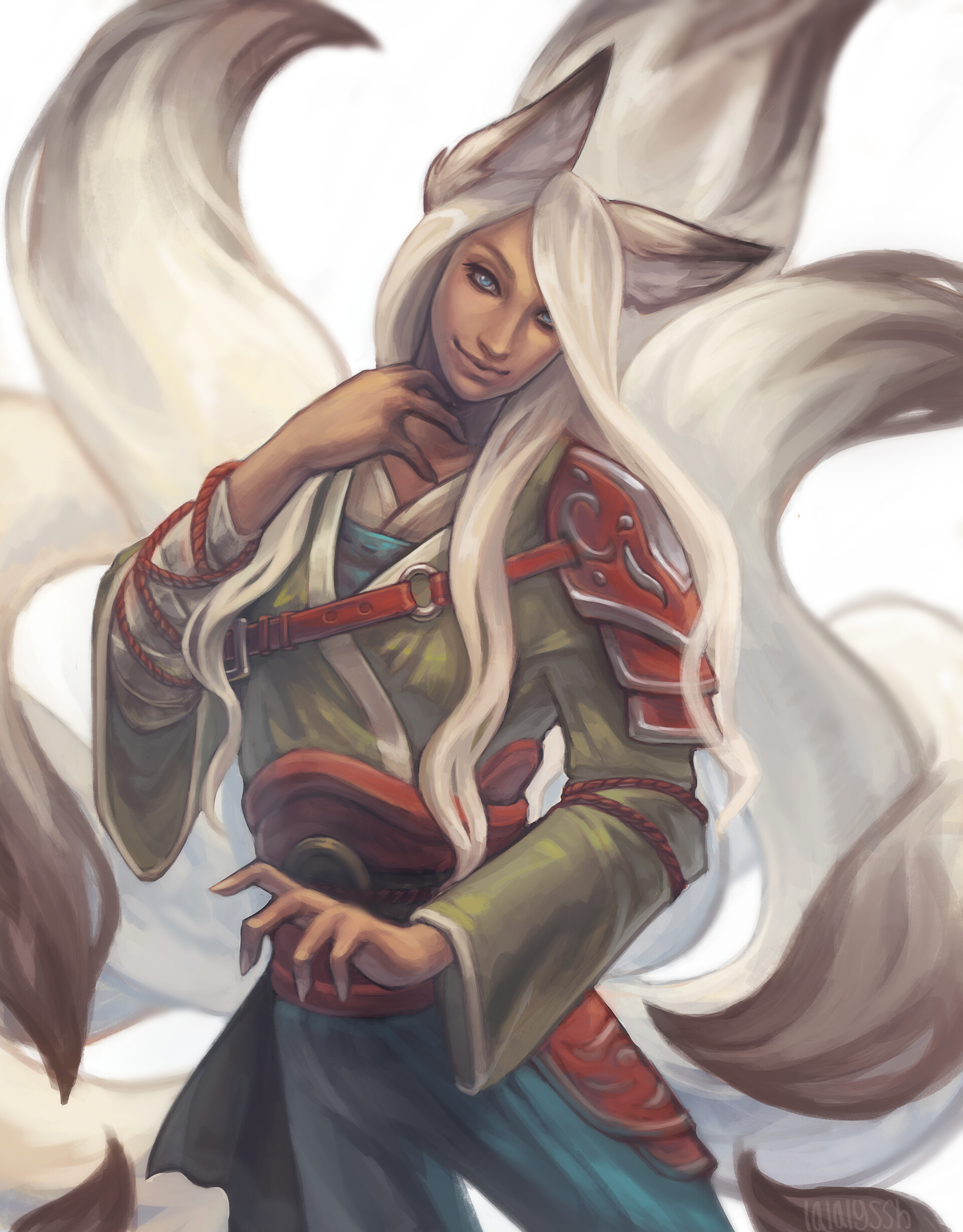 Artstation Dnd Commission Rock Nine Tailed Fox Tiefling Bard Alyssa T Meabh, tiefling rogue, a literal teenager who is chaotic and wild and adorable and another oc of my other friend (i should. rock nine tailed fox tiefling bard