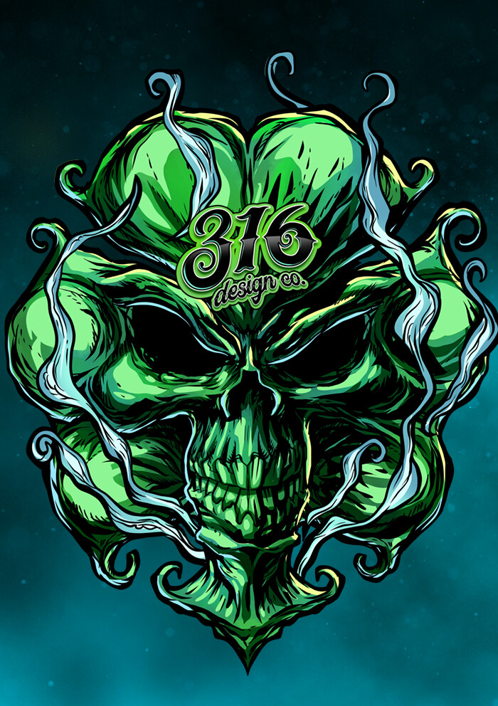 ArtStation - Shamrock Skull