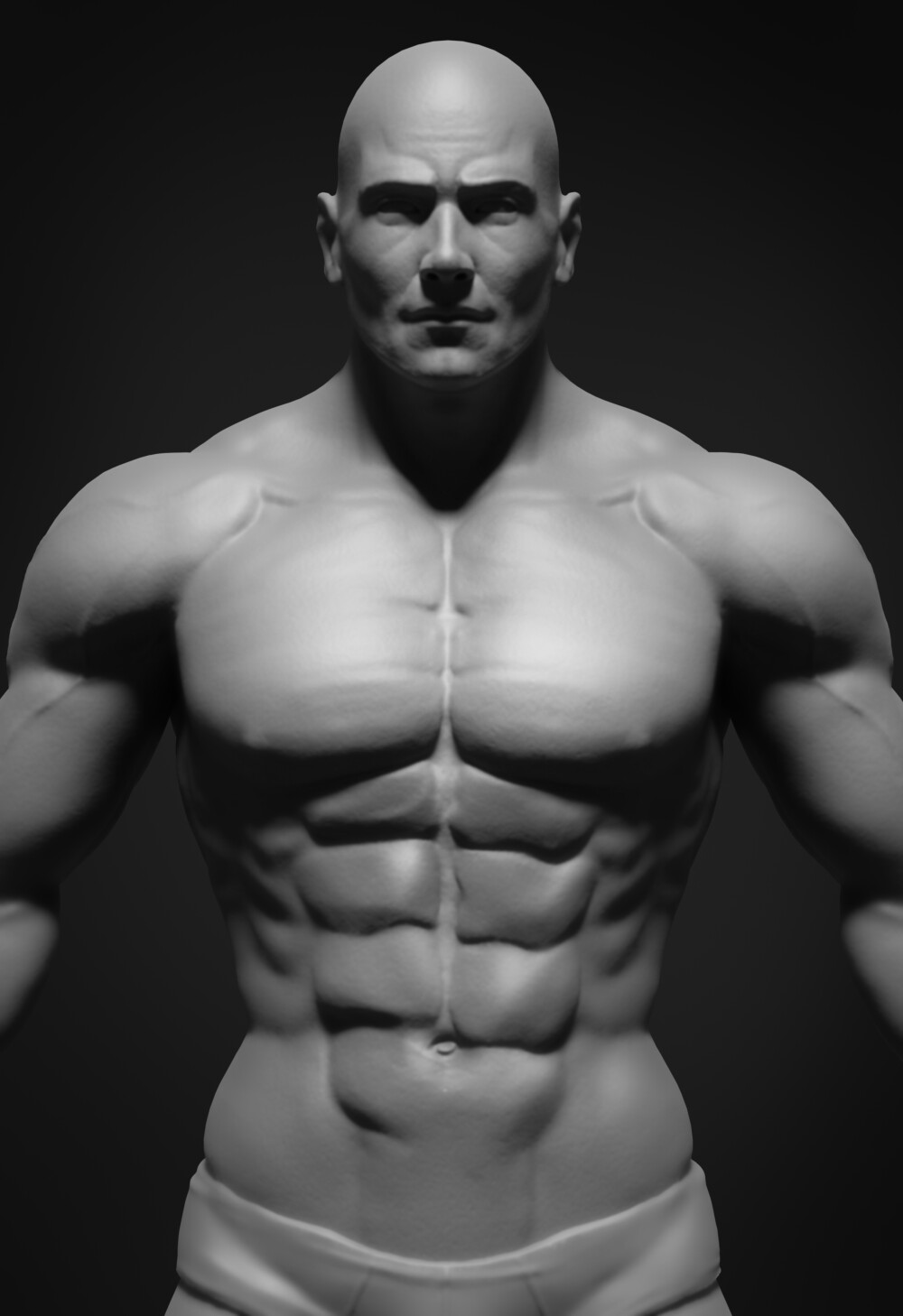 Artstation Shirtless Man Anatomy Study Chen Loon