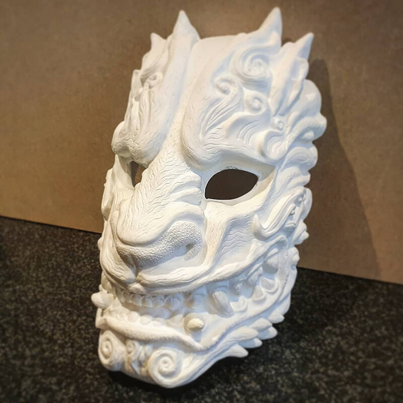 ArtStation - Wolf Demon Mask