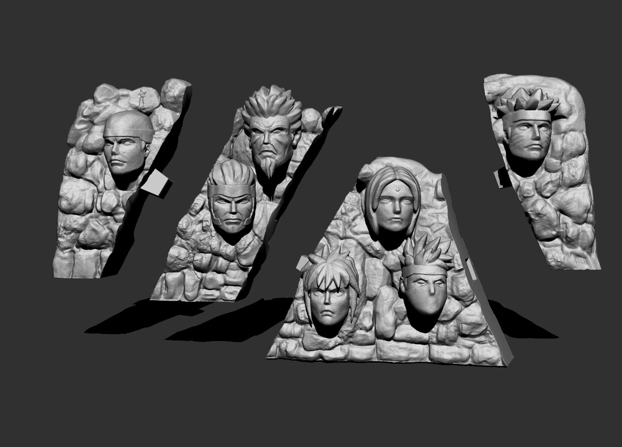Artstation Mountain Of The Hokages Mario Anthony