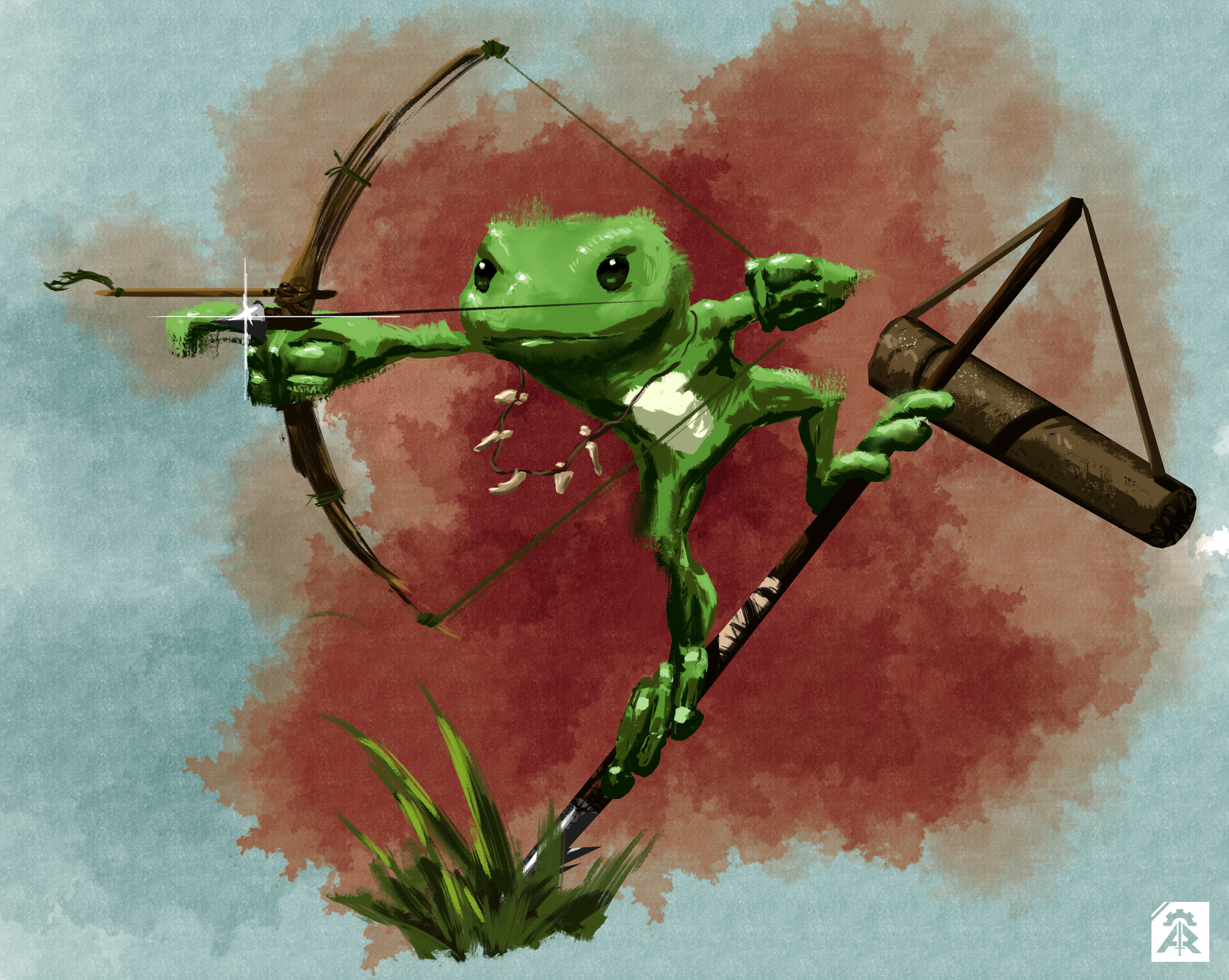 Grung Monk Angus Ruddick Dungeons And Dragons Character Sketch dungeons and dragons character sketch