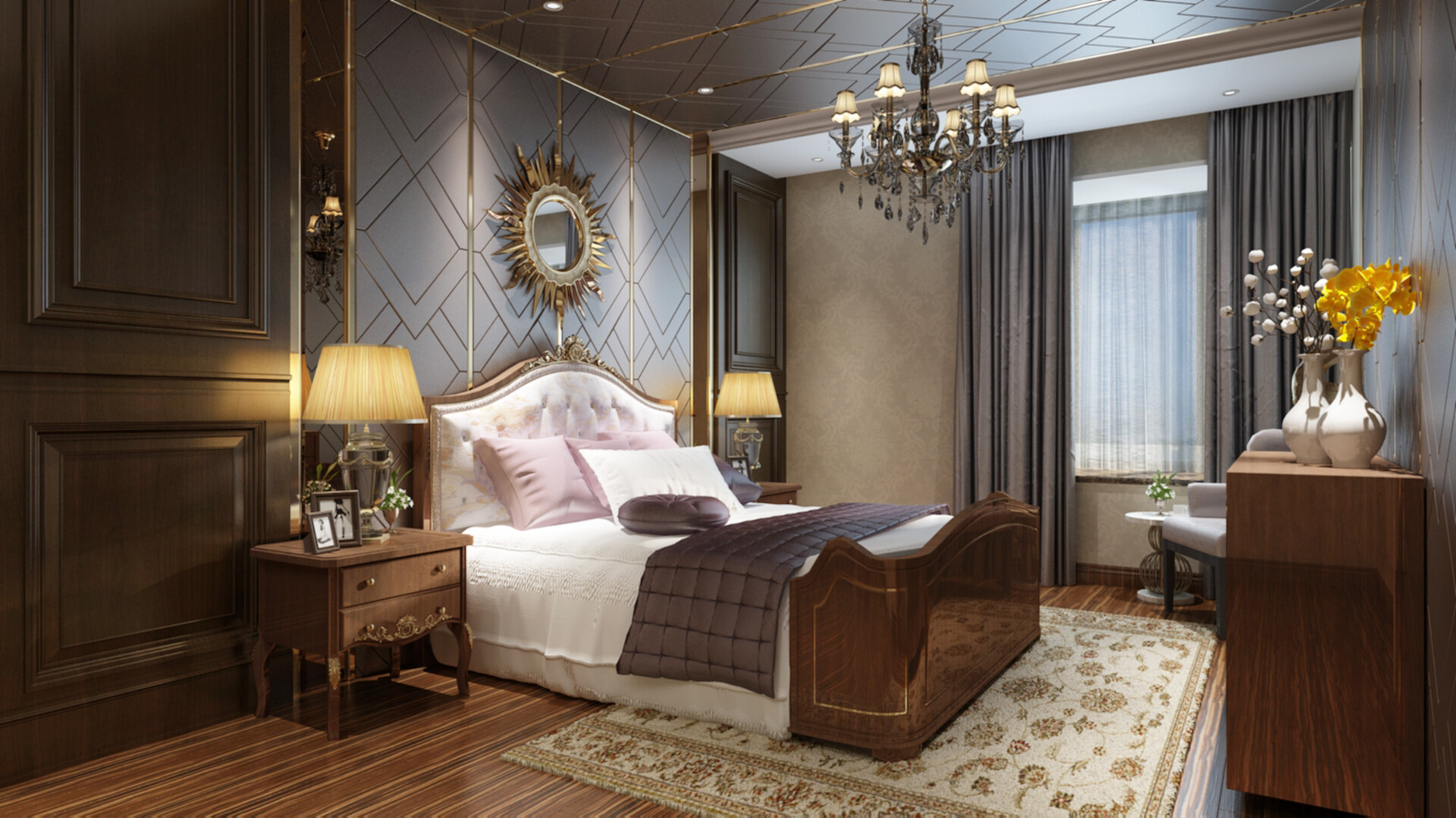 ArtStation Post Modern Bedroom