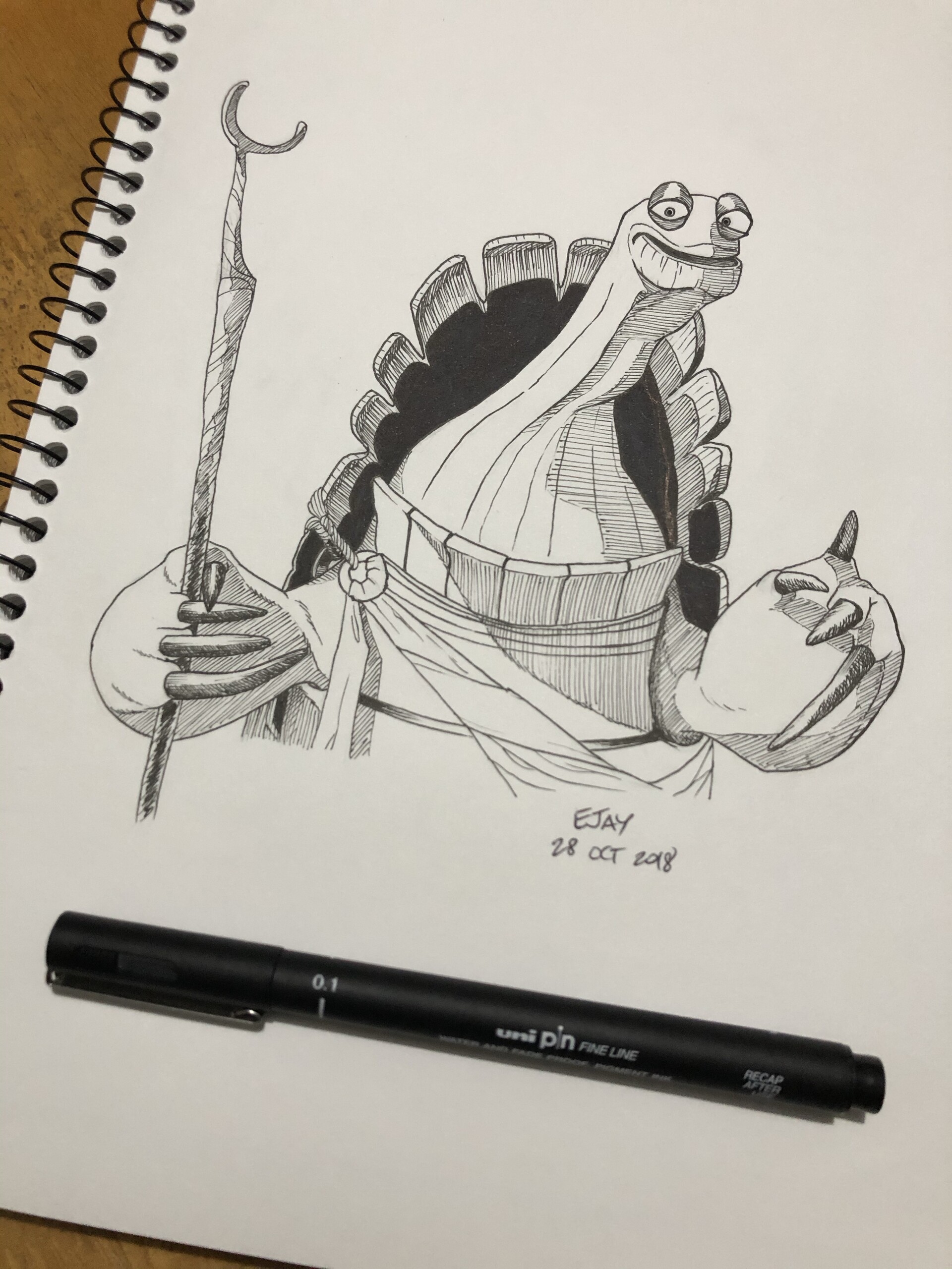 Artstation Master Oogway Ejay Paz,Cute Teddy Bear Line Drawing