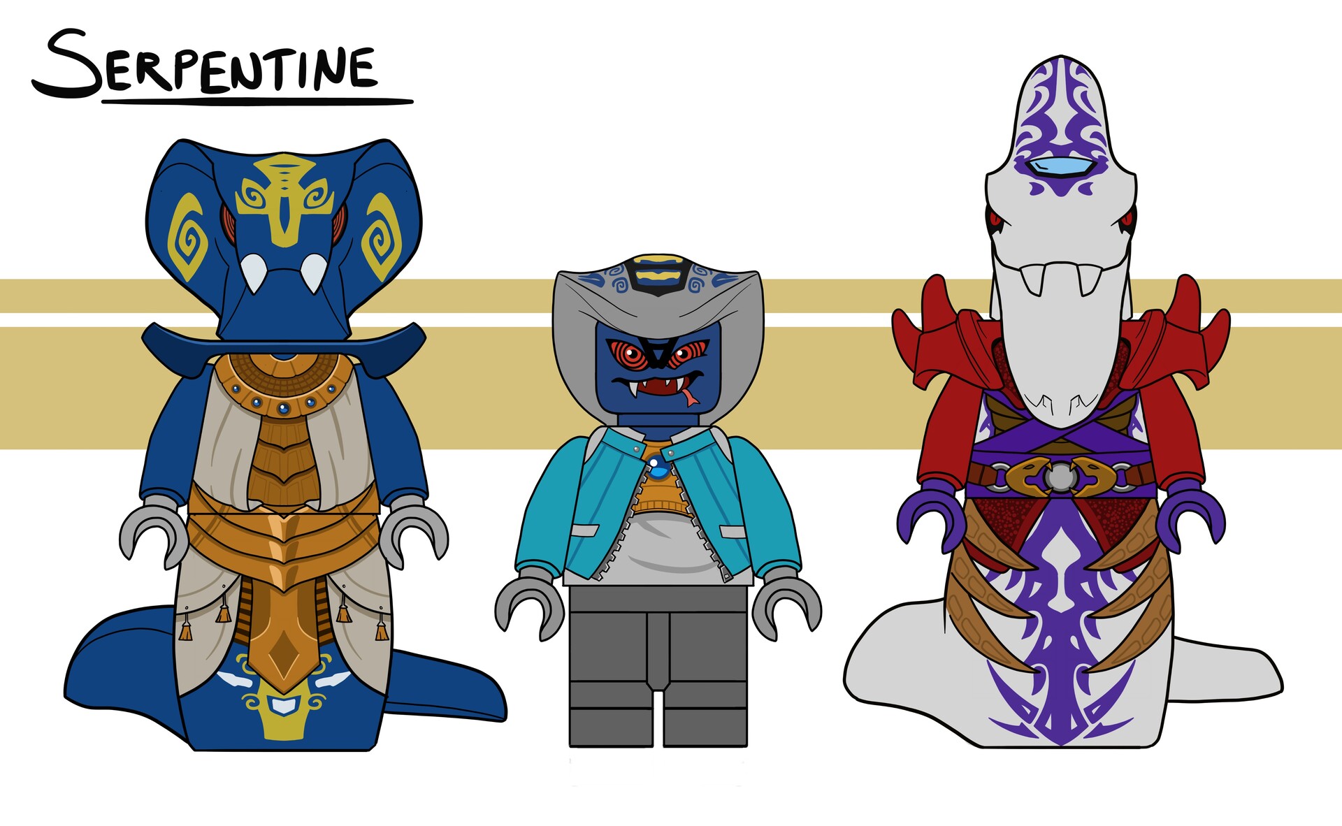 Serpentine minifigures deals