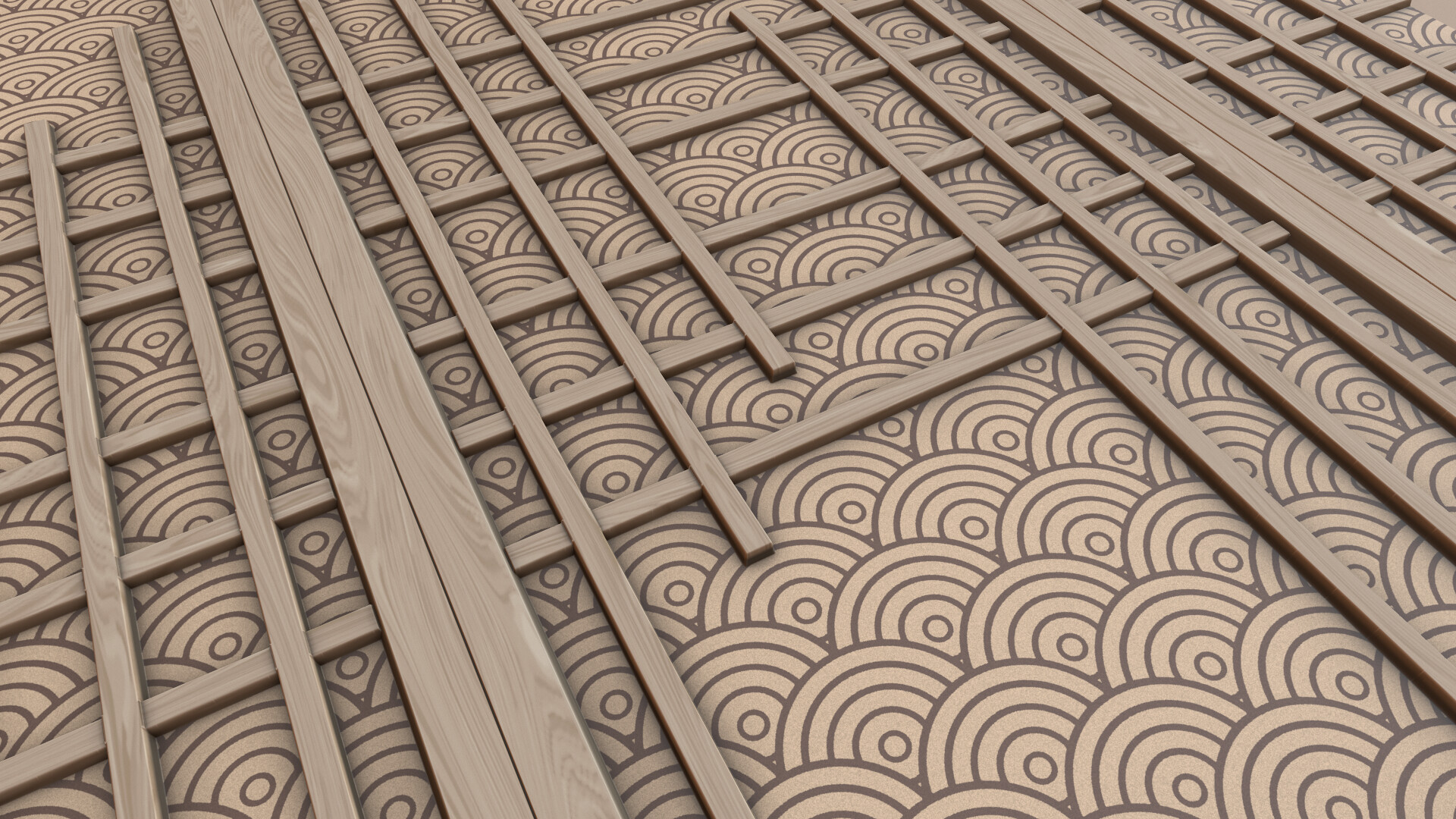 Artstation Study Substance Designer Shoji Paper Door Khoa Do Nguyen Dang