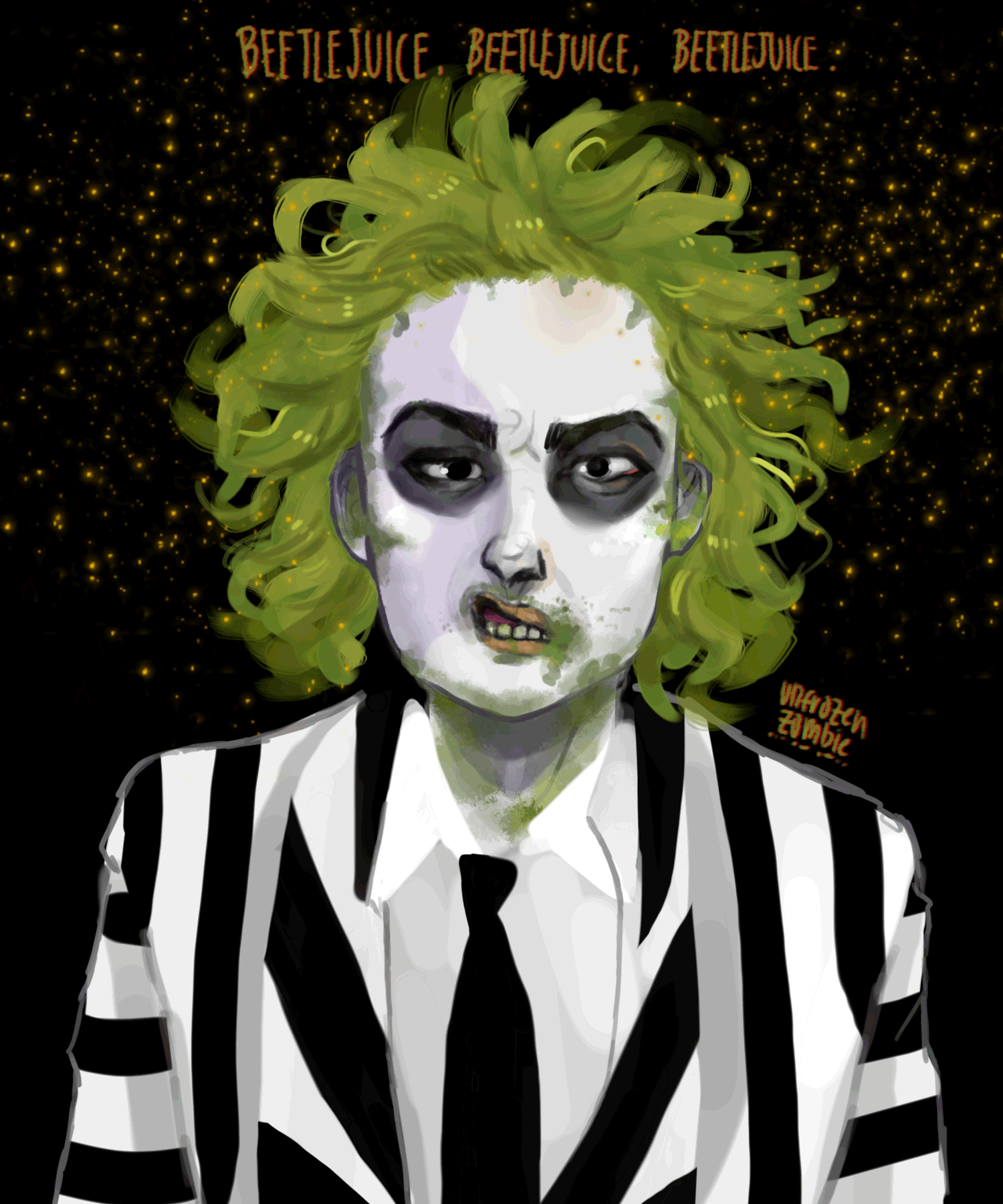 UnFrozen Zombie Beetlejuice Fanart