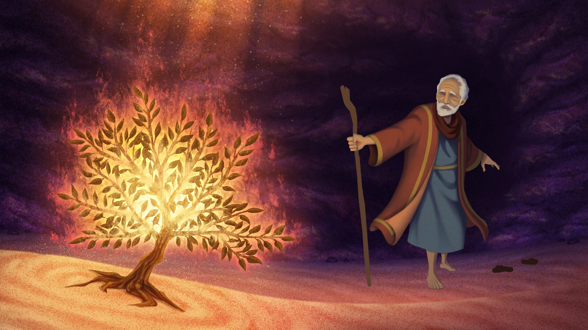 Artstation Moses At The Burning Bush Diego Villafana