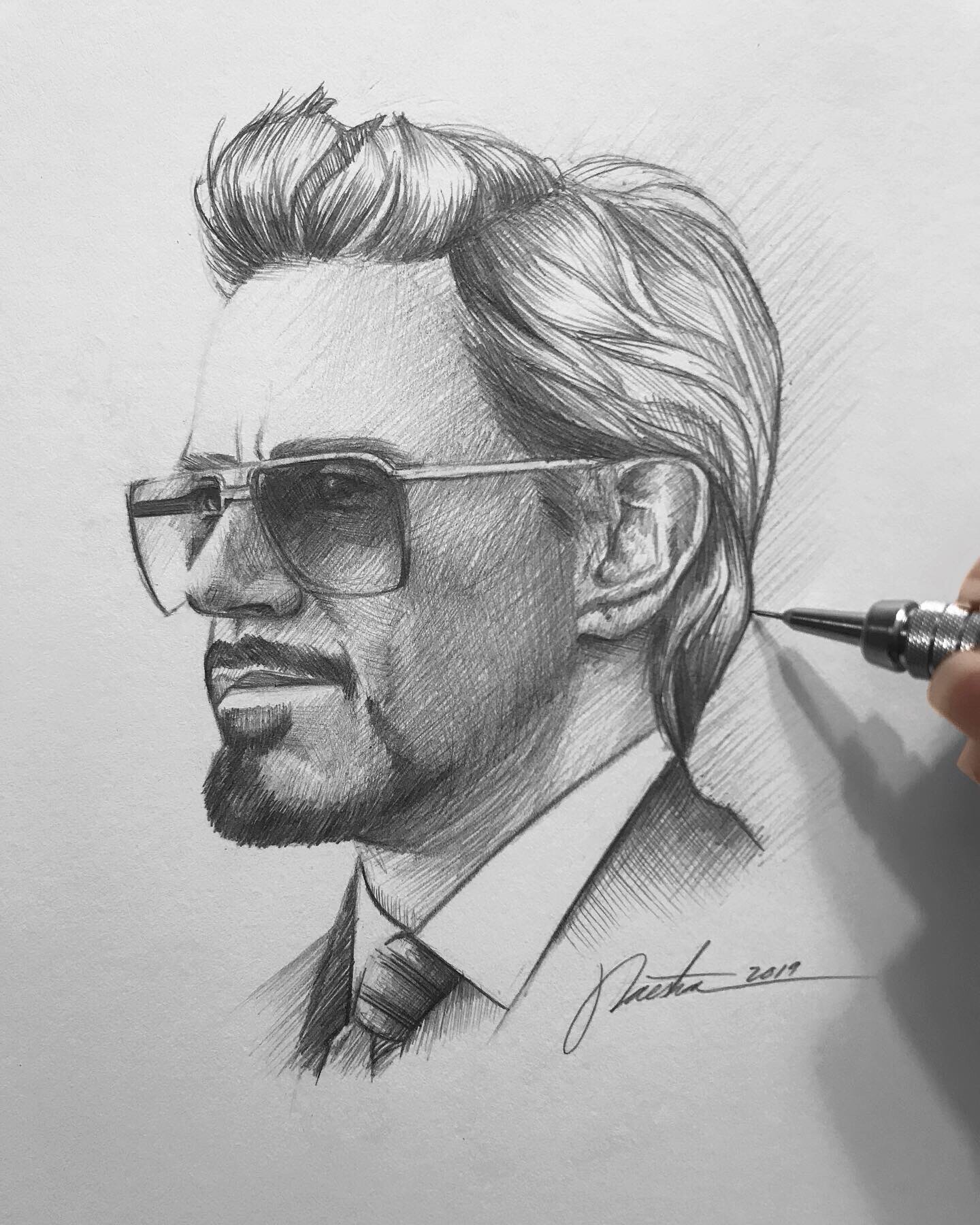 VERY EASY , How to draw tony stark ironman avengers / learn drawing academy  - YouTube