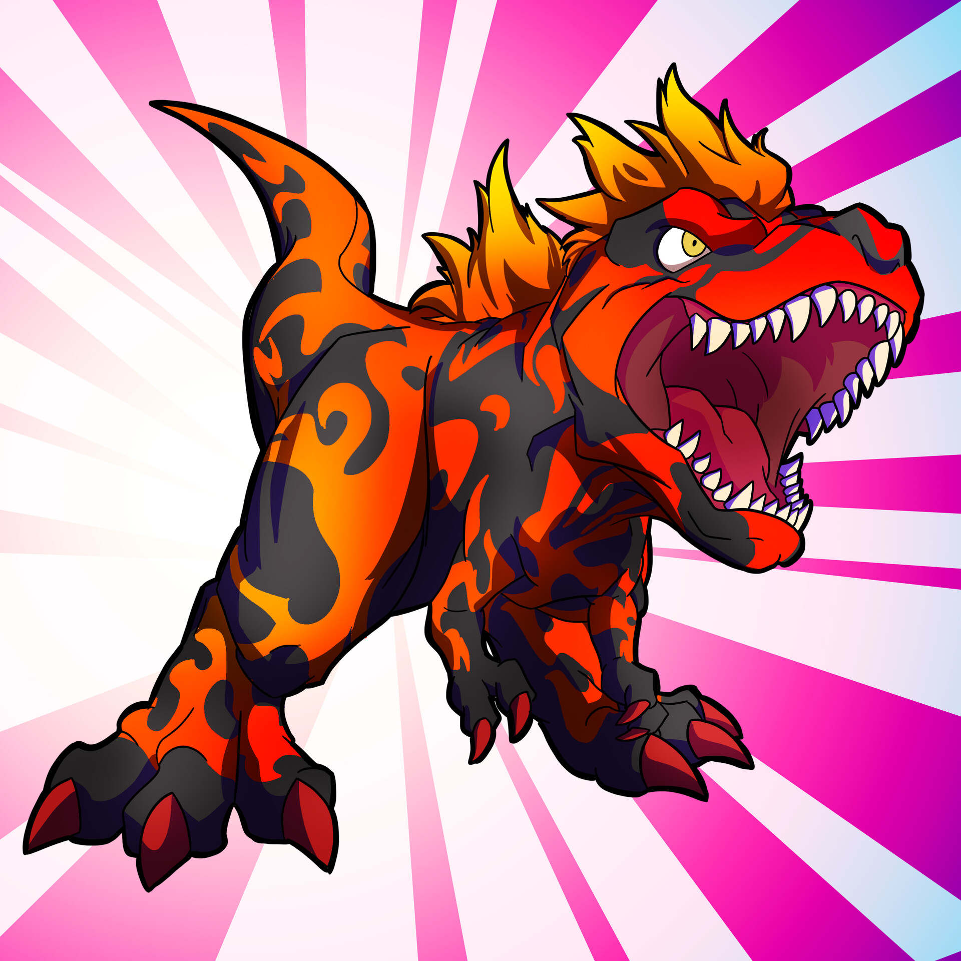 ArtStation Fossil Fighters Trex