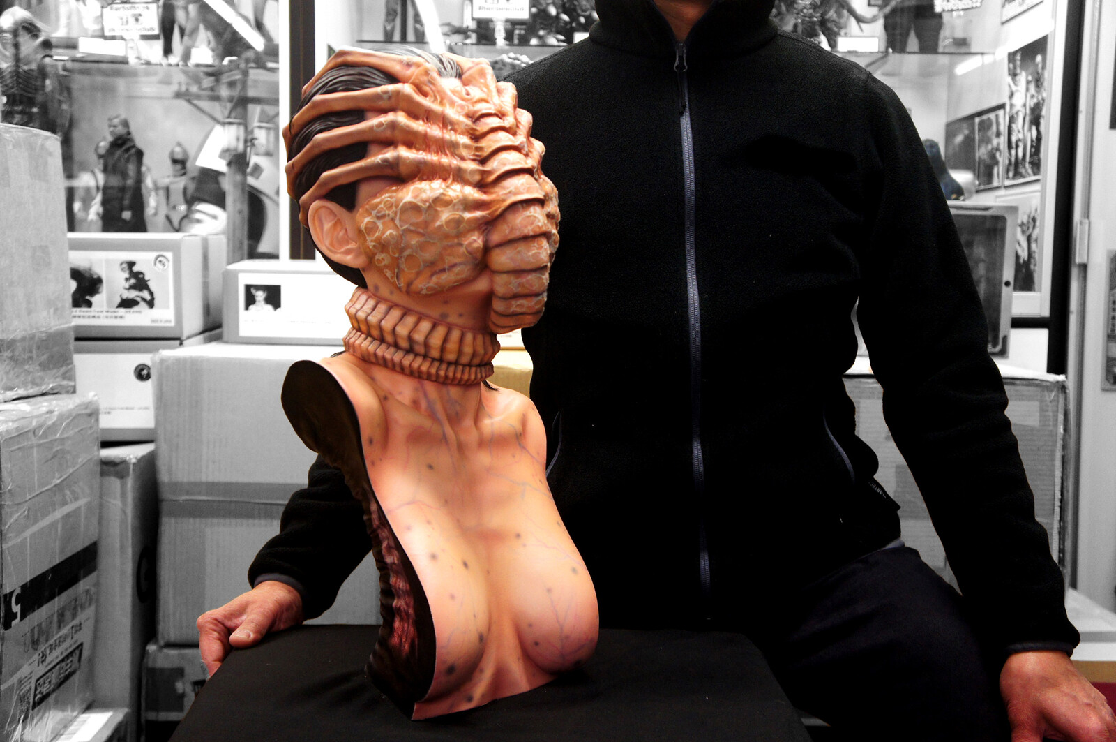 Alien Facehugger The Colonist 1:1 scale Bust Art Statue