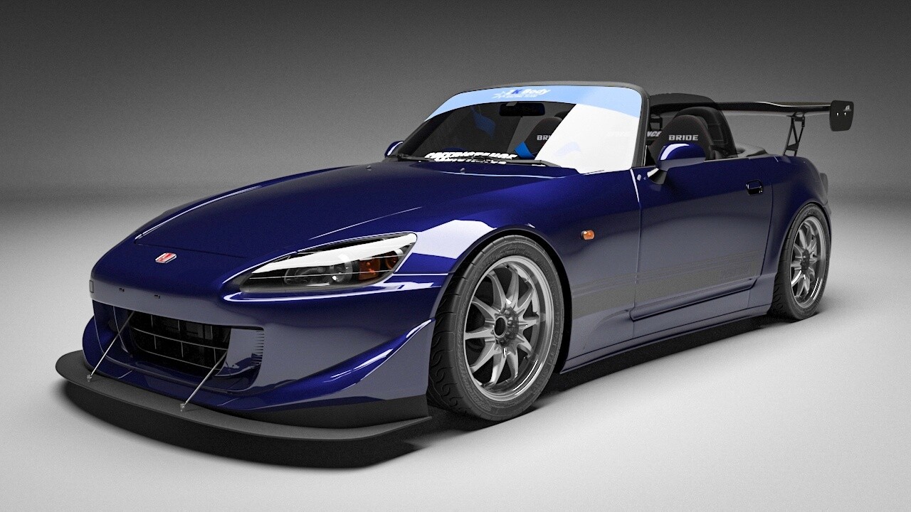 Artstation Honda S00 Speed Stance Commission Custom Concept Brian Kim