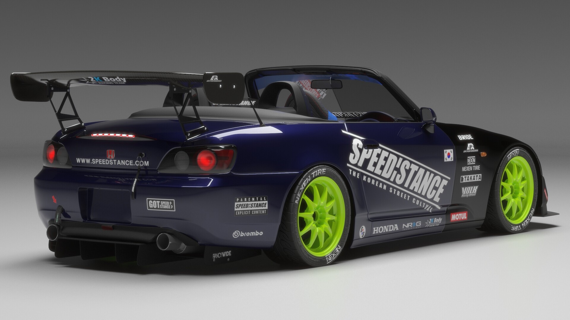 Artstation Honda S00 Ap1 Speed Stance Custom Livery Design Brian Kim