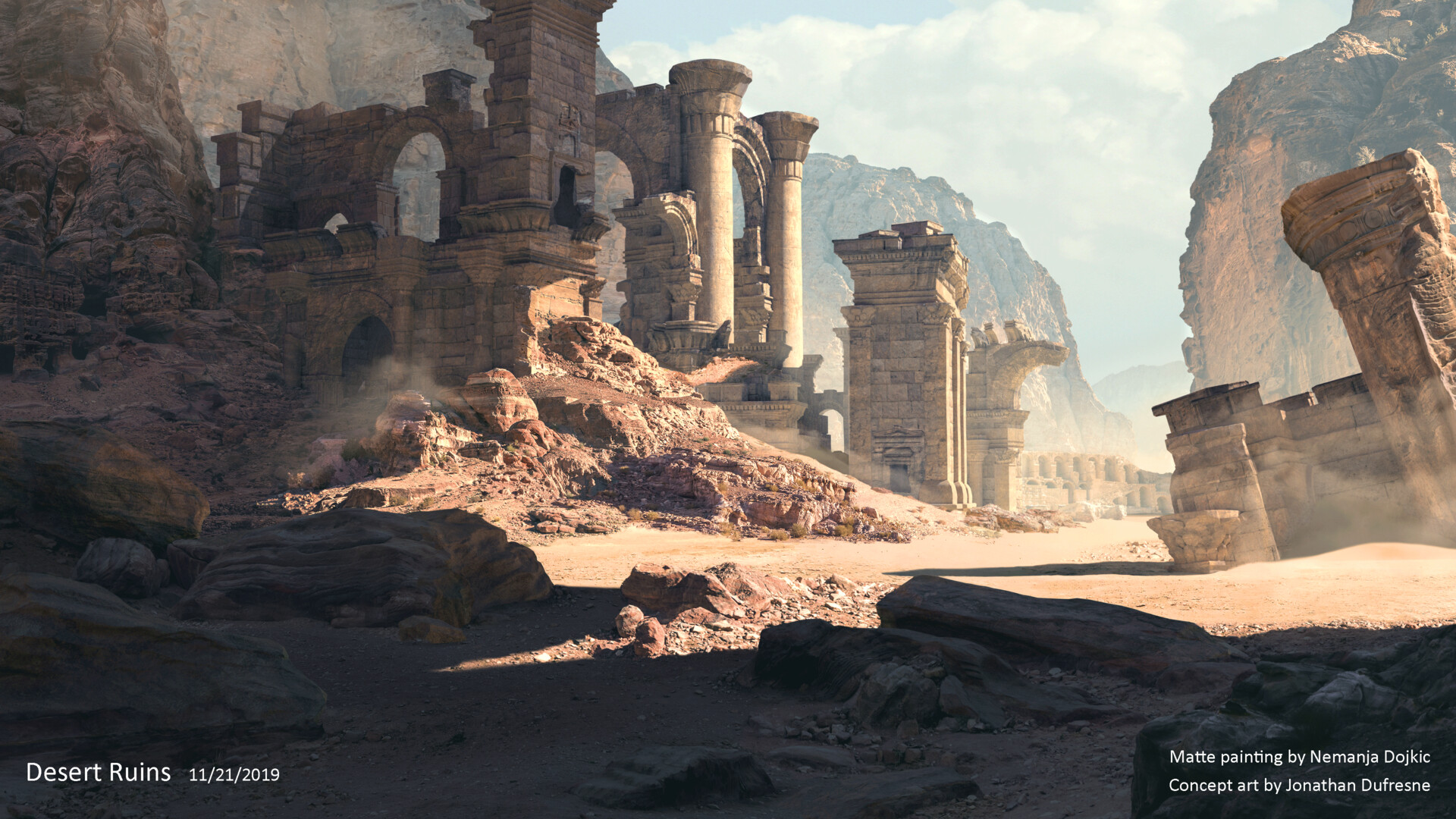 ArtStation - Desert Ruins
