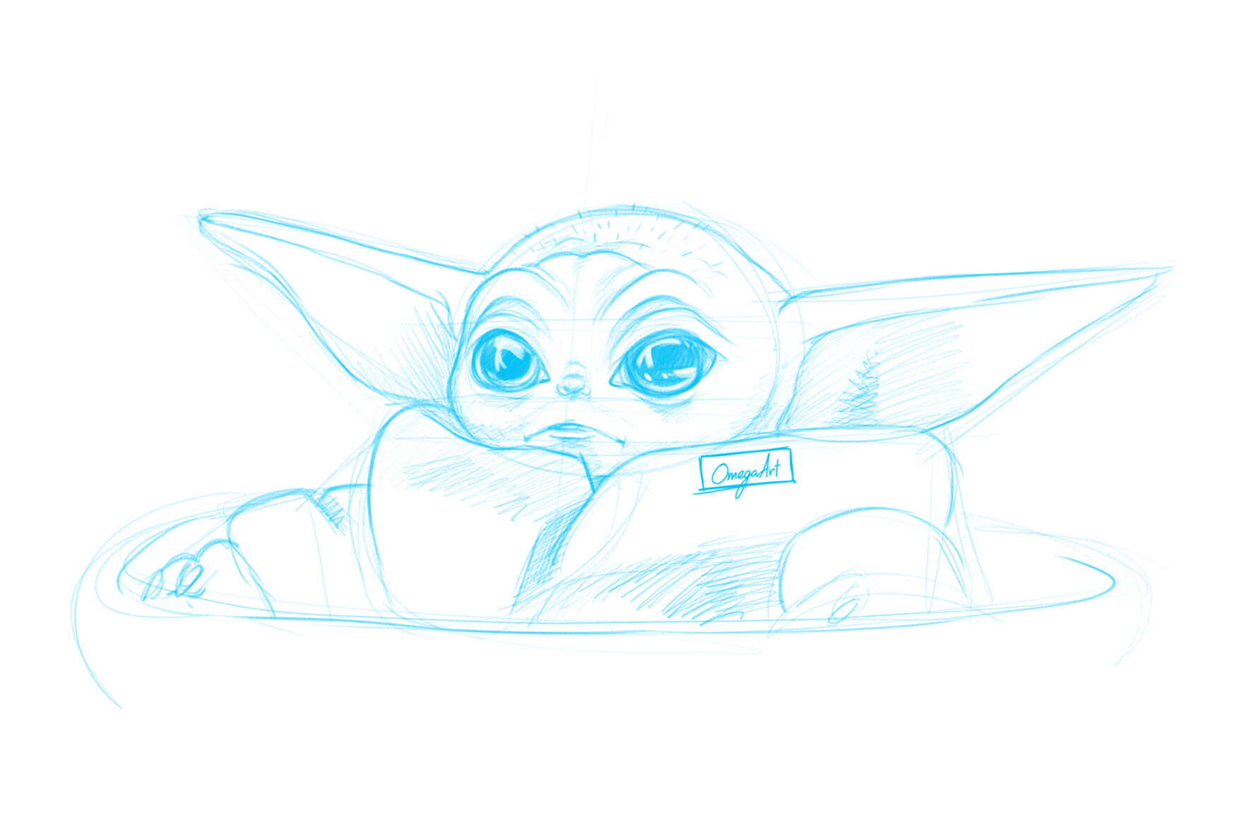 Artstation Baby Yoda Sketch Brooke Challen