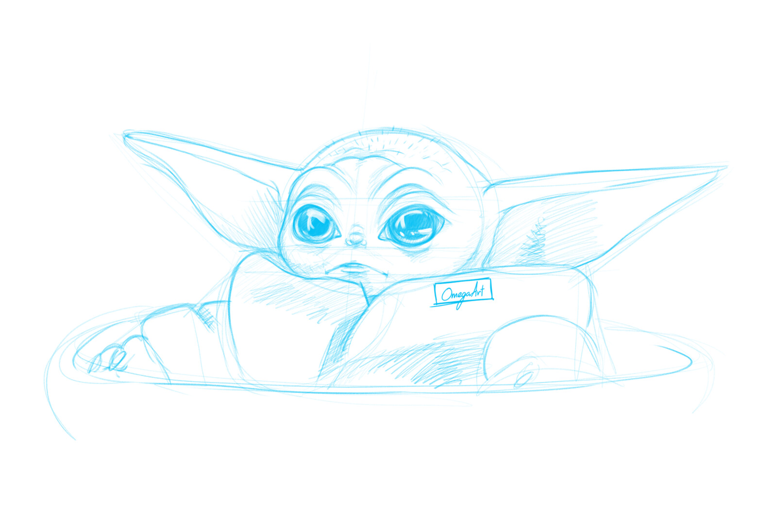 Artstation Baby Yoda Sketch Brooke Challen