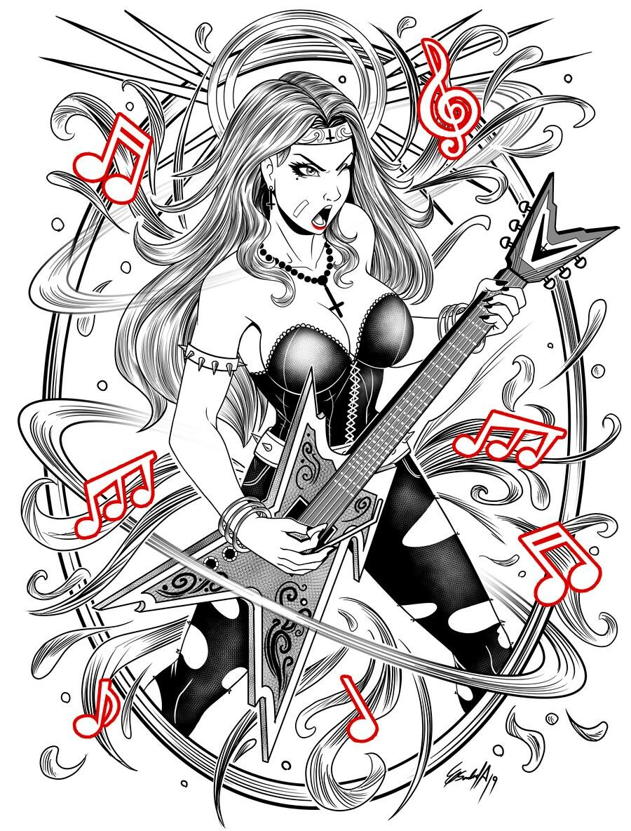sexy metal girl Edgar Sandoval A - Metal girl