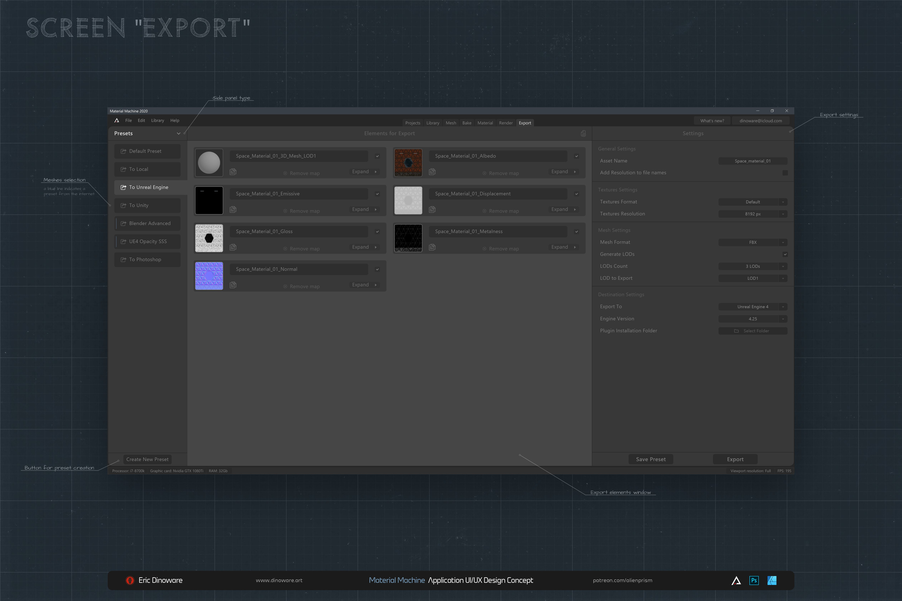 Screen: Export