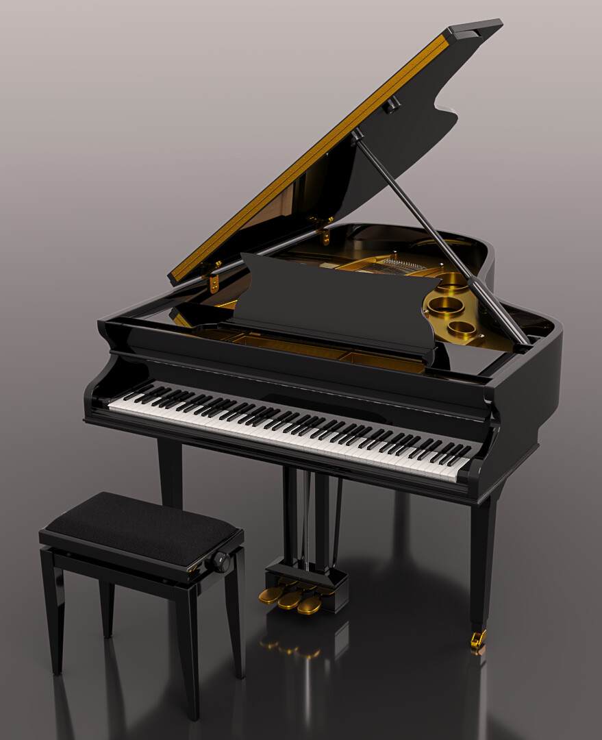 ArtStation - Grand Piano 3D Model