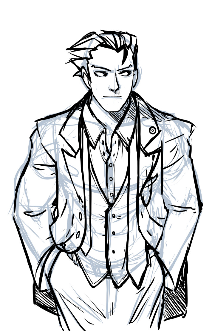 Artstation - Doodling With Phoenix Wright