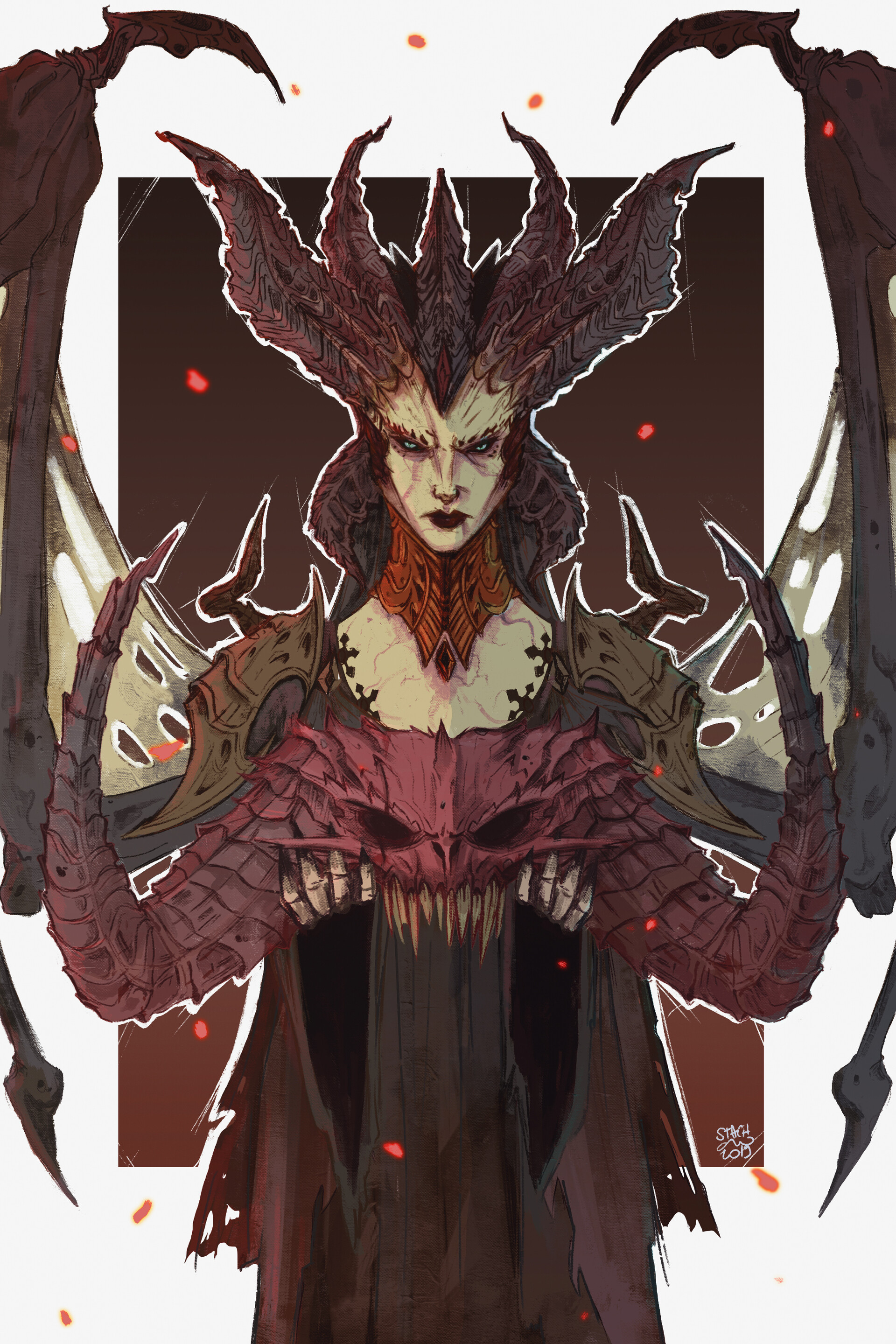 Download Diablo 4 Lilith Concept Art PNG