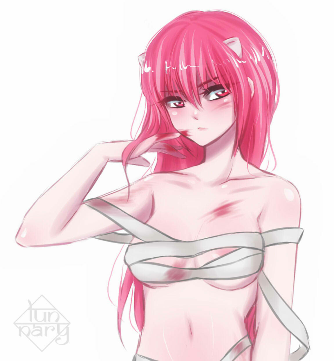Artstation Elfen Lied Lucy Lunnary Art