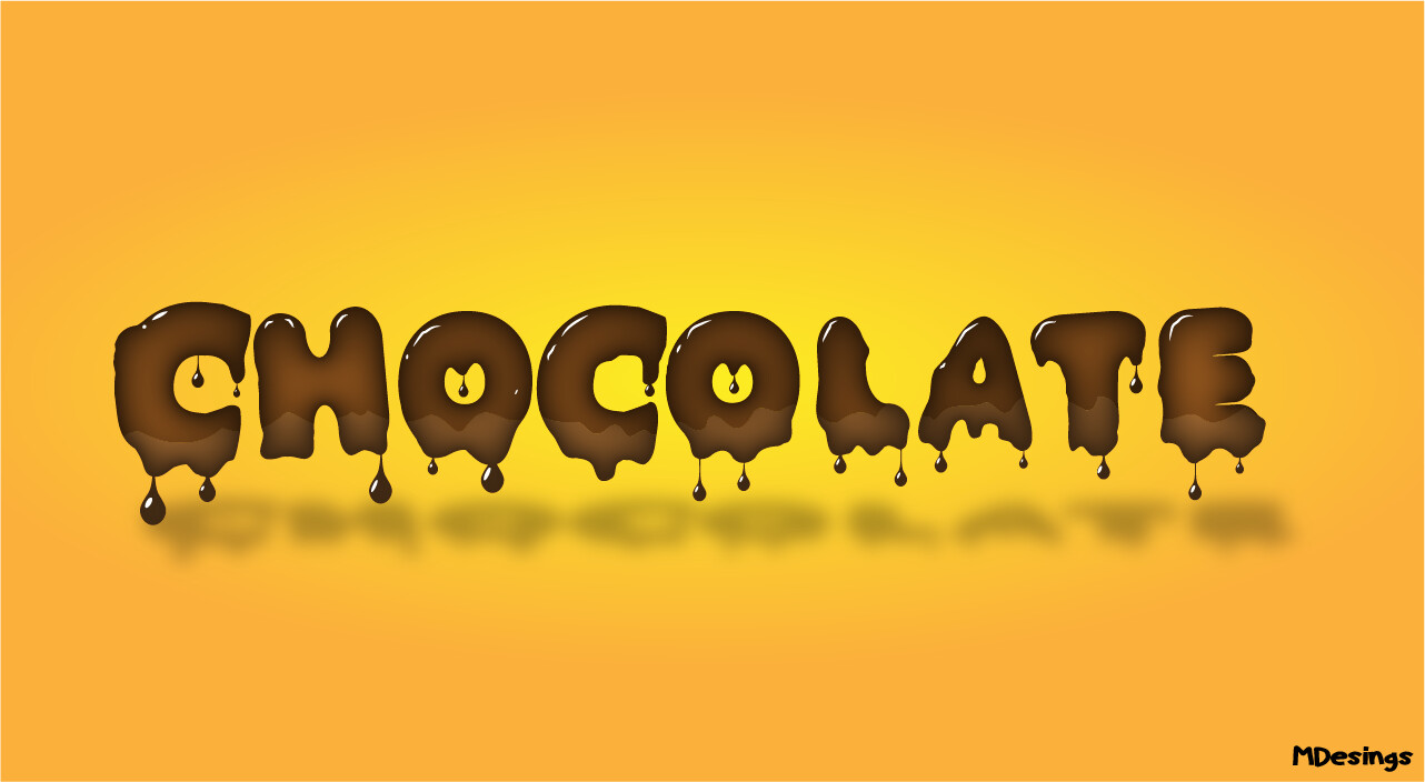 ArtStation Tipografía 01 Efecto Chocolate