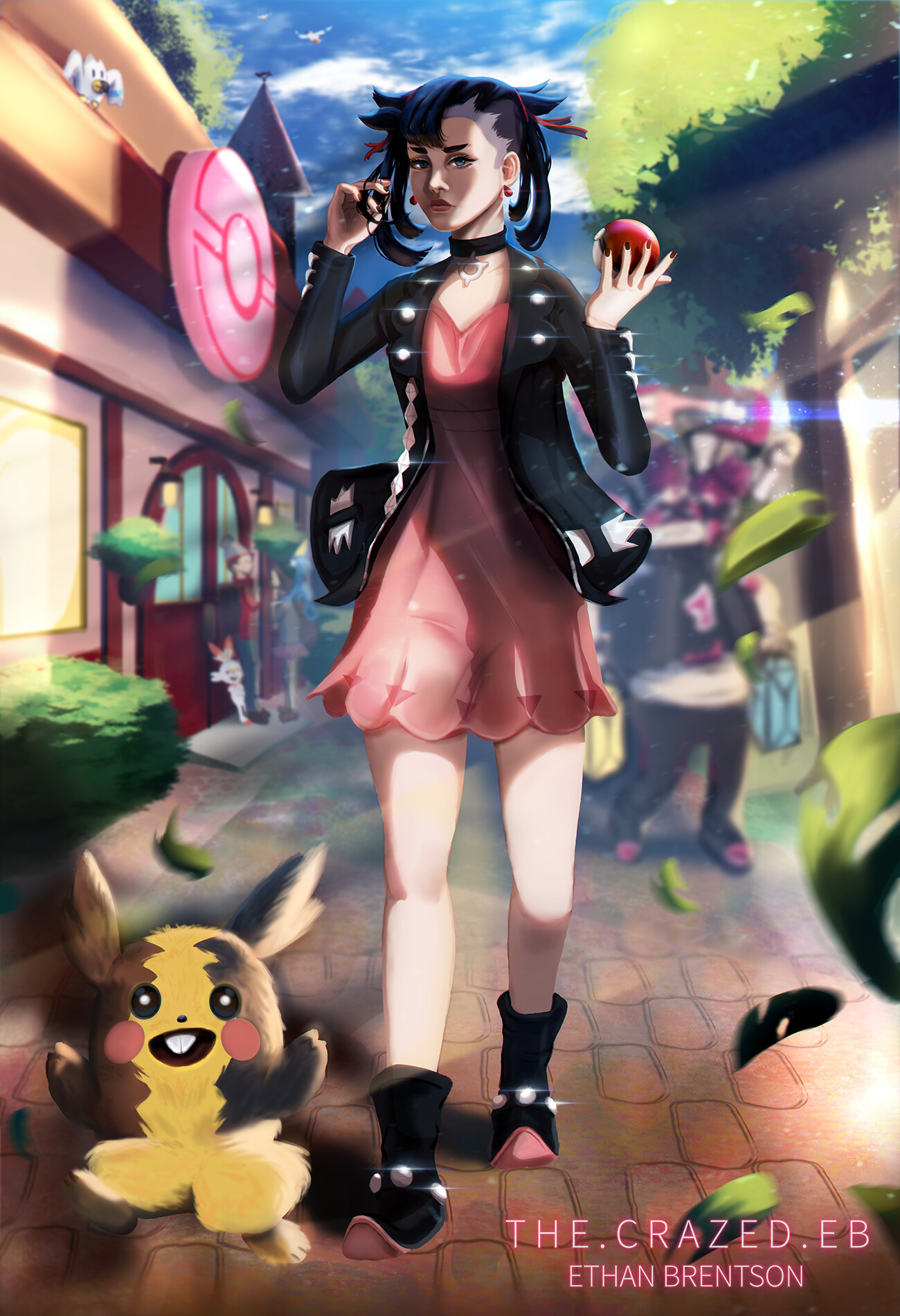 Artstation Pokemon Sword Shield Marnie Fanart Ethan