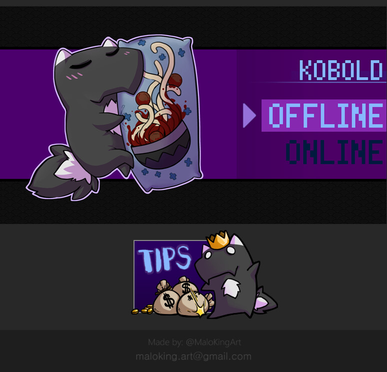 Offline screen made for a friend.