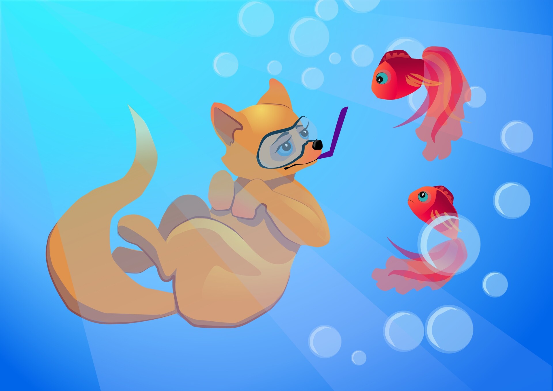 artstation-fox-and-fish