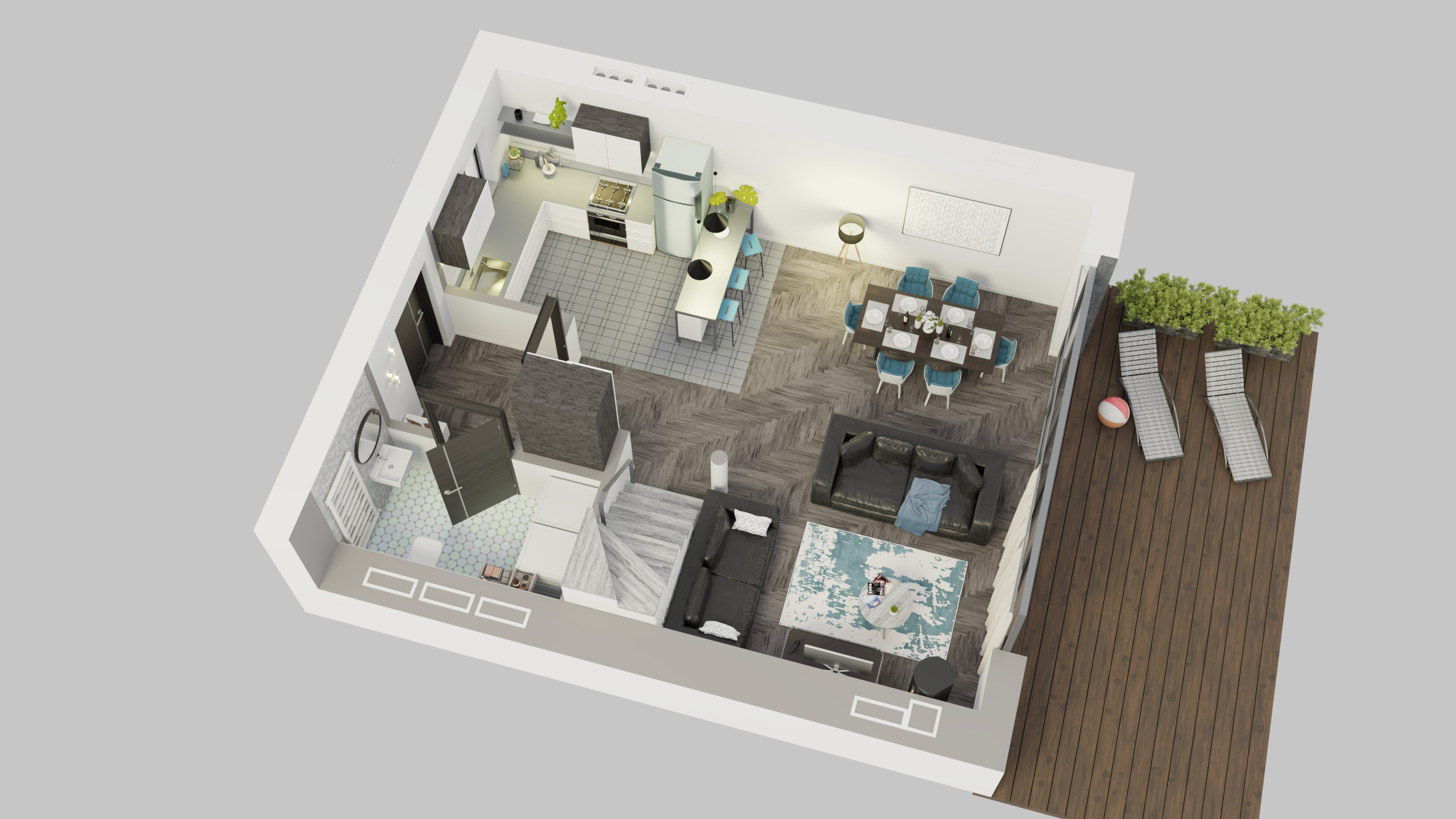 Artstation 1st 2nd Floor 3d Plans Zilvis Ragelis