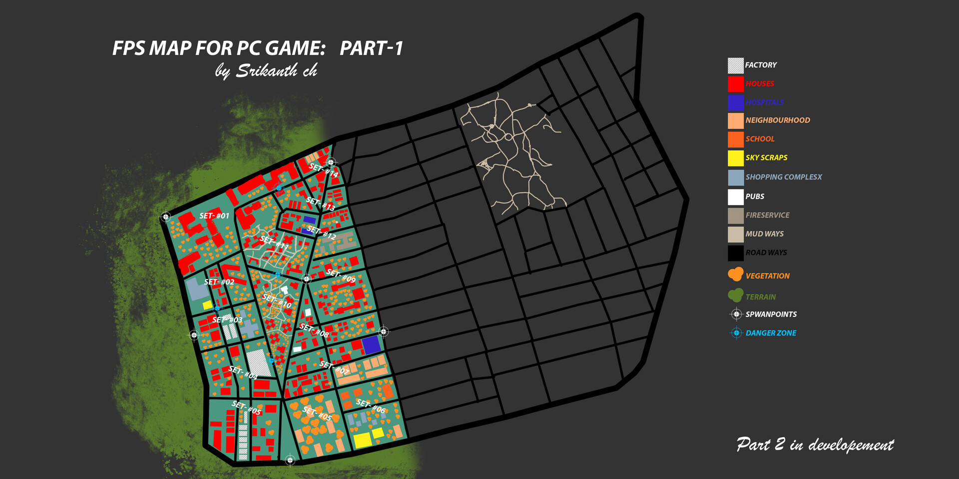 Artstation Level Map For Pc Game Srikanth Chemudugunta